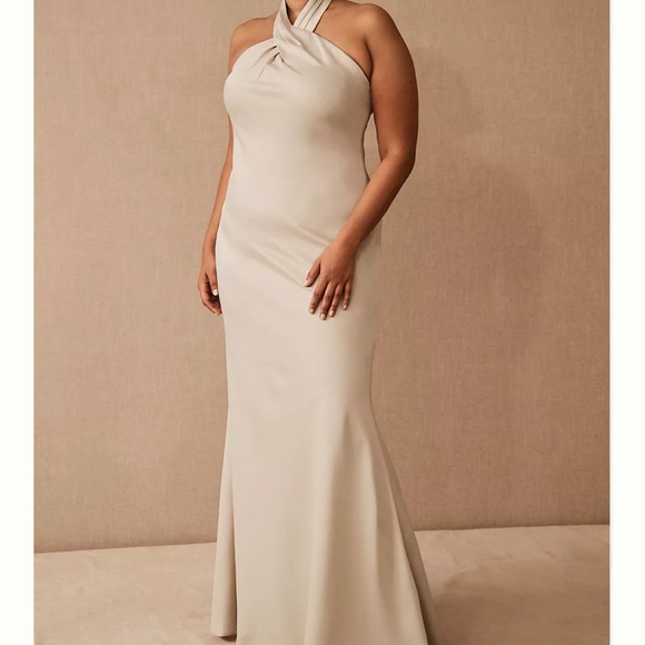 BHLDN RUBY DRESS IN OYSTER - Picture 3 of 4